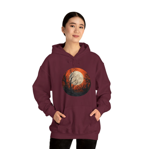 Halloween Harvest Moon - Graphic Hooded Sweatshirt